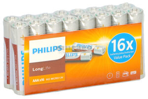 Patarei Philips LongLife R03L/AAA 16tk