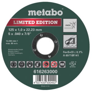 Lõikeketas metallile Metabo Special Edition II Inox 125mm