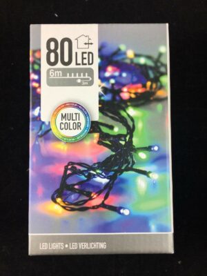 Valguskett 80 LED 5mm värviline