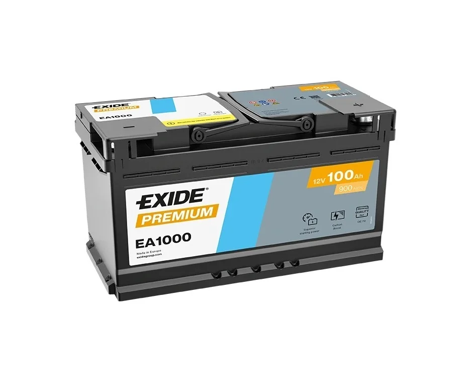 Aku Exide Premium 100Ah 900A 353x175x190mm -+