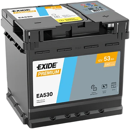 Aku Exide Premium 53Ah 540A 207x175x190mm -+