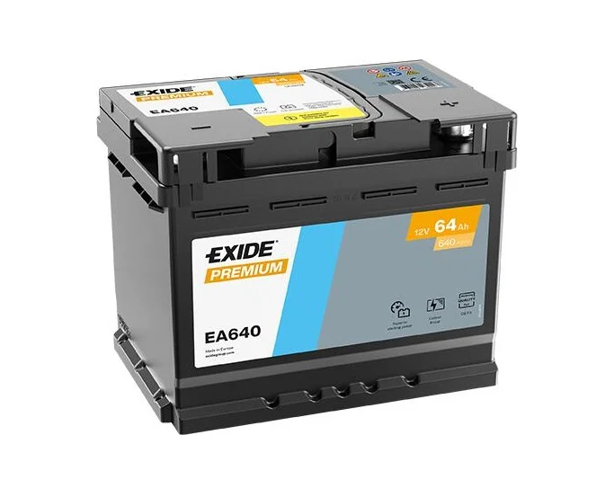Aku Exide Premium 64Ah 640A 242x175x190mm -+