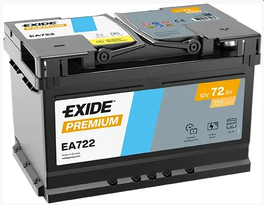 Aku Exide Premium 72Ah 720A 278x175x175mm -+