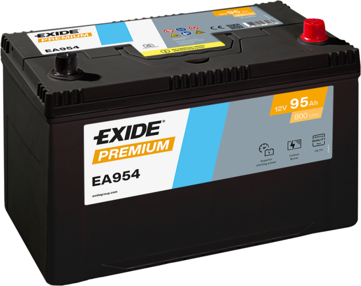 Aku Exide Premium 95Ah 800A 306x173x222mm -+