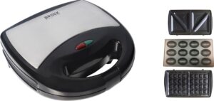 Võileivagrill/küpsise/vahvliküpsetaja 3in1 Brock 750W