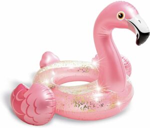 Ujumisrõngas flamingo sädelev roosa