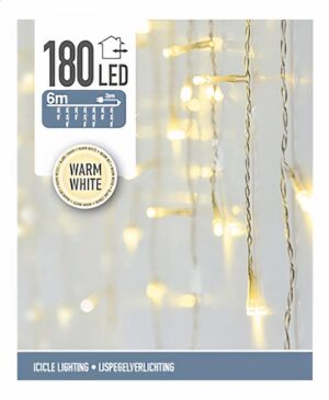 Valguskardin 180 LED soe valge