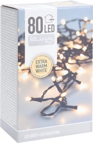 Valguskett 80 LED ekstra soe valge