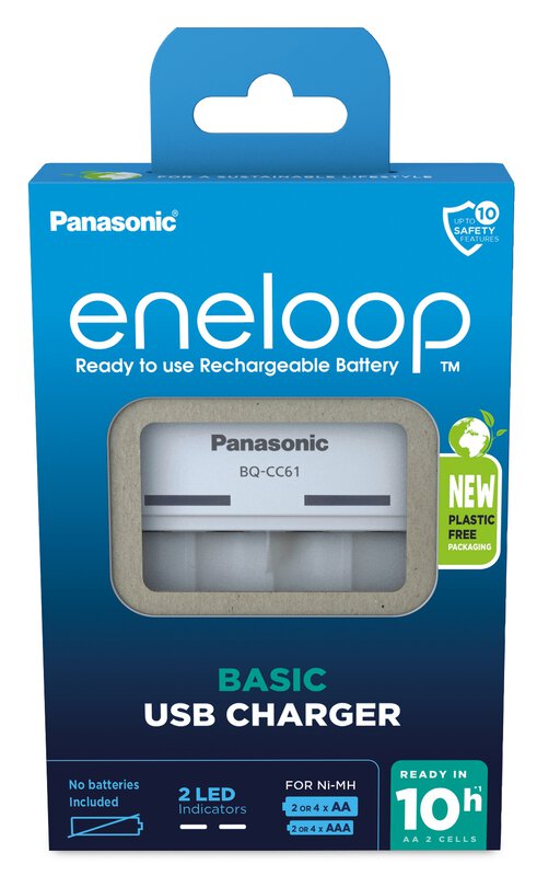 Akulaadija Panasonic Eneloop USB AA/AAA BQ-CC61USB