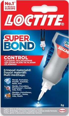 Liim SuperBond Loctite Control 3g vedelik