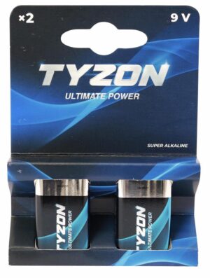 Patarei Tyzon 9V Alkaline Power 2tk pakis