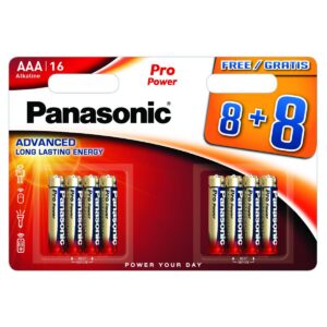 Patarei Panasonic Pro Power LR03PPG/16B 8+8tk