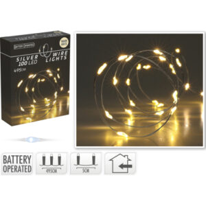 Valgusjuhe 100 LED soe valge