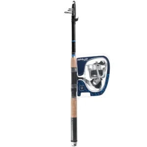 Kalastuskomplekt Apaja spinning 210cm, rulli ja tamiiliga