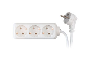 Pikendusjuhe SC-Electric 3 pesa, 1,5m valge