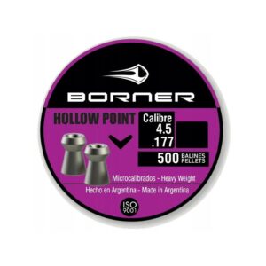 Õhupüssi kuulid Borner 4,5mm “Hollow point” 0,6g, 500tk