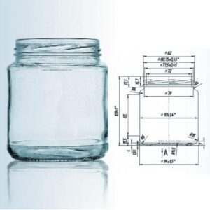 Purk 500ml (sobiv kaas 82mm)