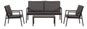 Aiamööbli komplekt Outfit 4 osaline tekstiil hall