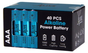 Patarei Alive Alkaline 40tk pakis AAA