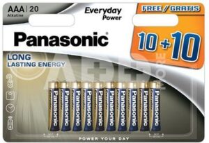Patarei Panasonic Everyday Power AAA/LR03EPS/20BW (10+10)