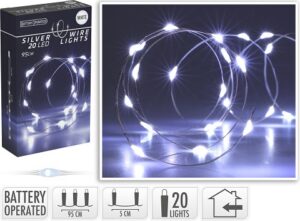 Valgusjuhe 20 LED külm valge