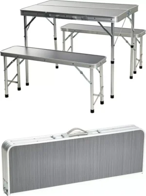 Matkalaud ja 2 pinki