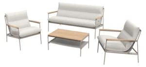 Aiamööbli komplekt Envy 4 osaline tekstiil beež