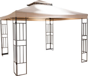 Aiapaviljon 3x3m metallist beež