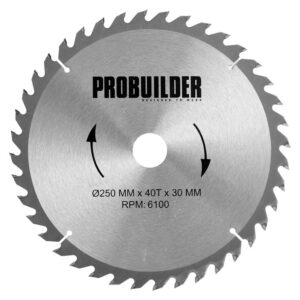 Saeketas Probuilder 250mm 40H puidule