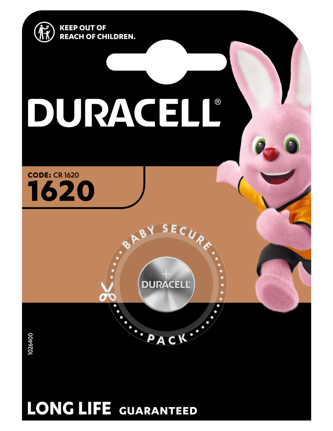 Patarei Duracell DL 1620 3V liitium 1tk/pk