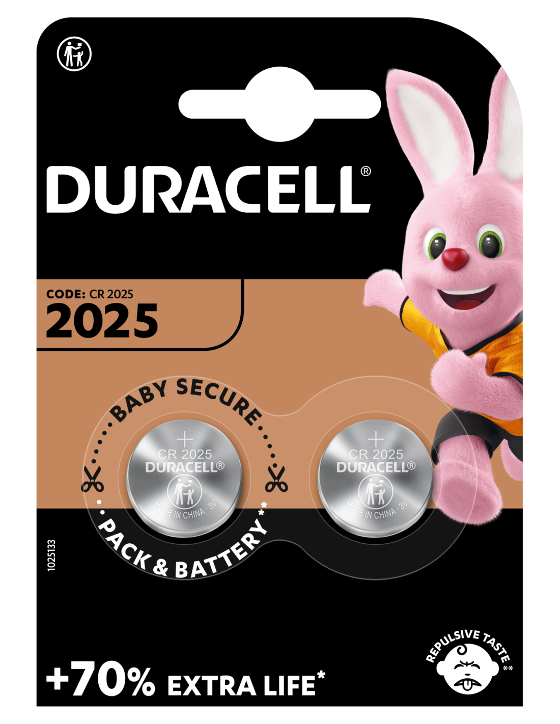 Patarei Duracell DL 2025 3V liitium 2tk/pk