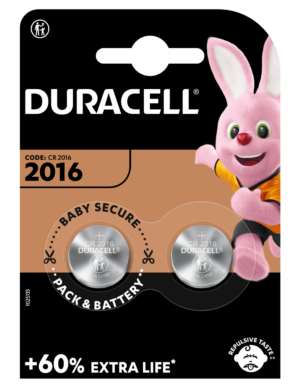 Patarei Duracell DL 2016 3V liitium 2tk/pk