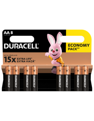 Patarei Duracell AA/MN1500 8tk/pk Eco