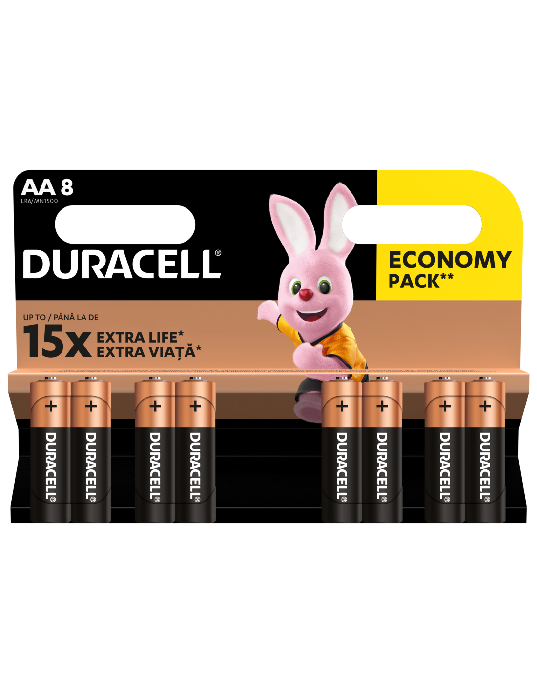 Patarei Duracell AA/MN1500 8tk/pk Eco