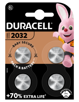 Patarei Duracell DL 2032 3V liitium 4tk/pk
