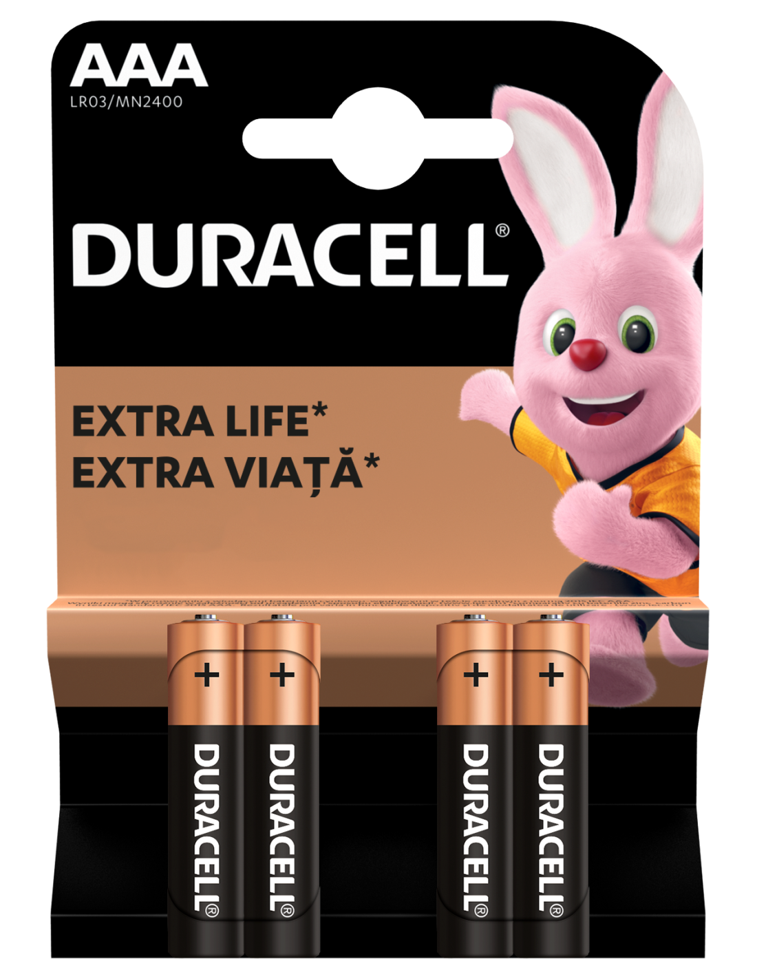 Patarei Duracell AAA/MN2400 4tk/pk