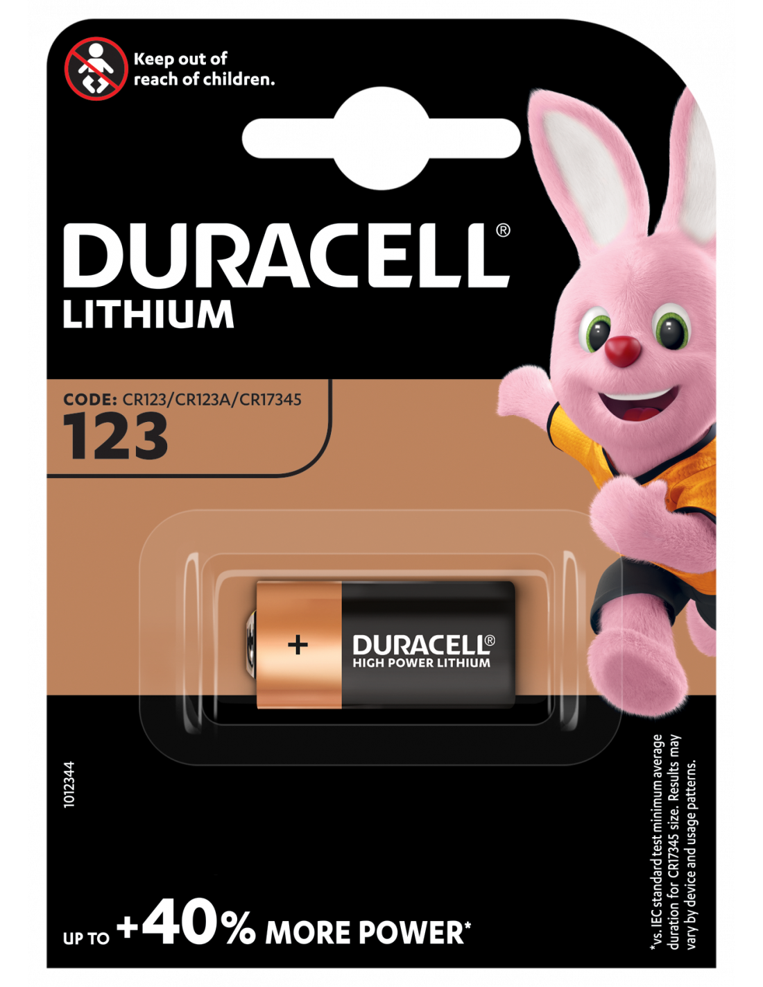 Patarei Duracell DL 123/3V 1tk/pk
