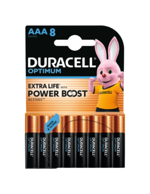 Patarei Duracell Optimum AAA 8tk/pk