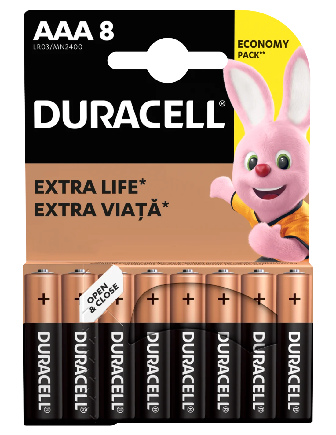 Patarei Duracell AAA/MN2400 8tk/pk Eco