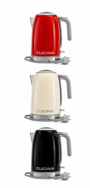 Veekeedukann Cucina 2200W 1,7L erinevad värvid